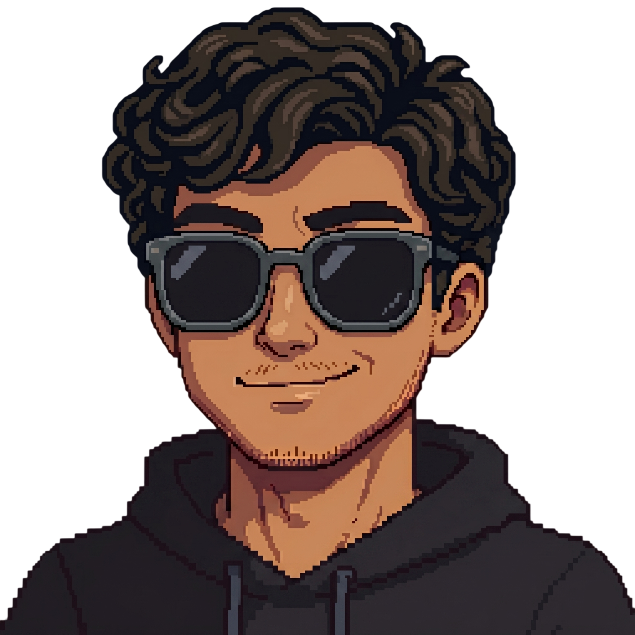 Ahmed Sameh — pixel avatar (dark)